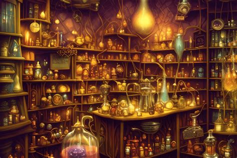 Discover the wonders of the sea witch's potions at her nearby shop